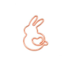 Animal Clip Rabbit Shaped Golden Paper Clip