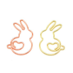 Animal Clip Rabbit Shaped Golden Paper Clip