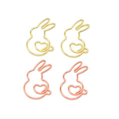 Animal Clip Rabbit Shaped Golden Paper Clip