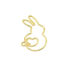 Animal Clip Rabbit Shaped Golden Paper Clip