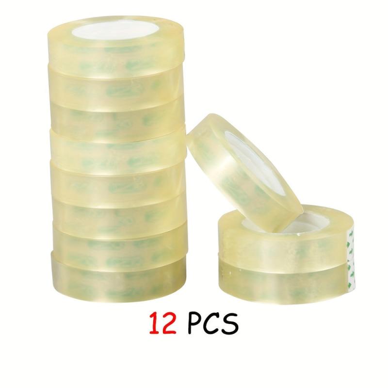 12pcs 12.5M Office Tape Sealing Small Tape Transparent Small Tape TMJ-001