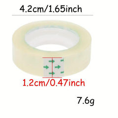 12pcs 12.5M Office Tape Sealing Small Tape Transparent Small Tape TMJ-001