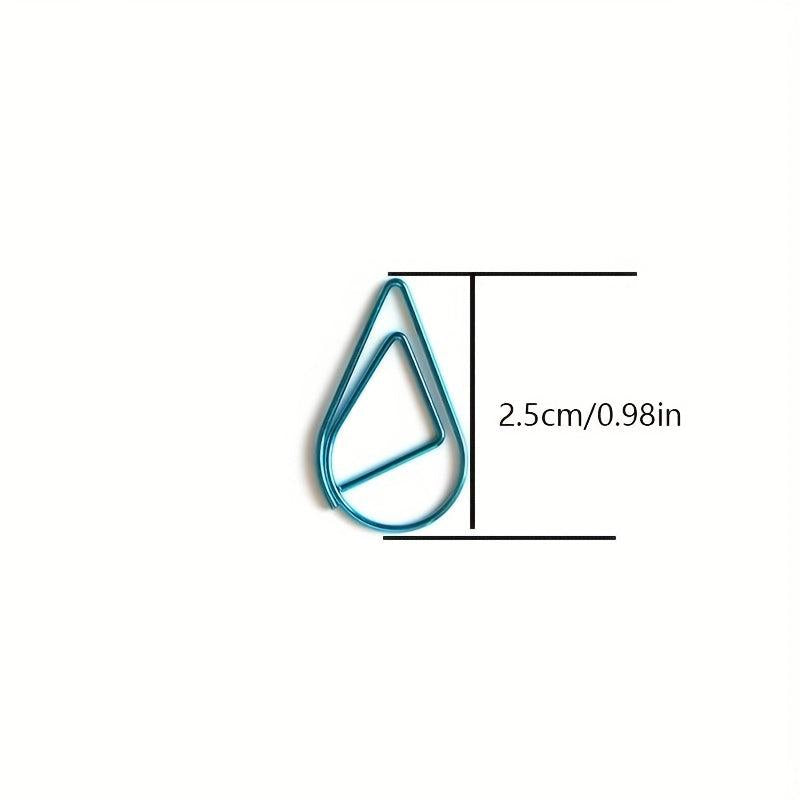 Trumpet Water Drop Shape Clip Metal Bookmark Paper Clip Message Folder