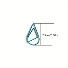 Trumpet Water Drop Shape Clip Metal Bookmark Paper Clip Message Folder