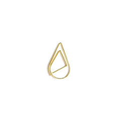 Trumpet Water Drop Shape Clip Metal Bookmark Paper Clip Message Folder