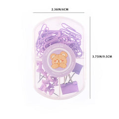 45pcs Binder Clips Paper Clips Office School Set