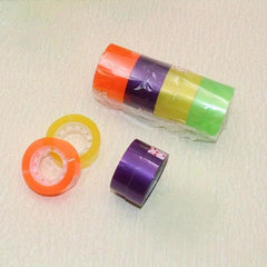 4pcs Student Tape Transparent Small Tape Stationery Office Transparent