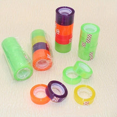 4pcs Student Tape Transparent Small Tape Stationery Office Transparent