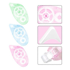 Jagowa 3pcs Double Sided Adhesive Scrapbook Runner Tape Roller