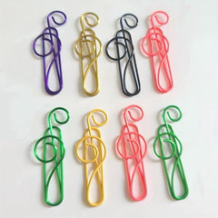 12pcs Mixed Colour Musical Notes Paper Clips with Storage Box