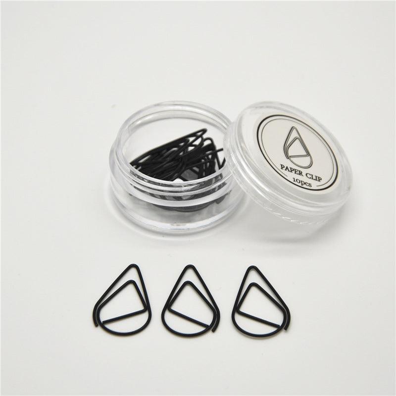 Water Drop Metal Paper Clip Bookmark