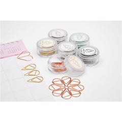 Water Drop Metal Paper Clip Bookmark