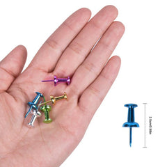 100 Colorful Push Pins for Maps and More