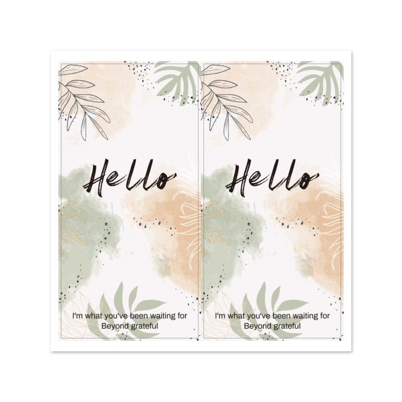 Leaf Rectangular Sticker Sealing Sticker for Cake Packaging