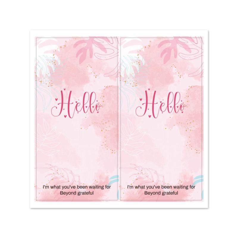 Leaf Rectangular Sticker Sealing Sticker for Cake Packaging