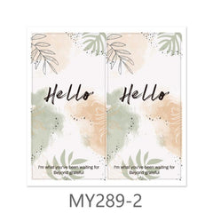 Leaf Rectangular Sticker Sealing Sticker for Cake Packaging