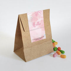 Leaf Rectangular Sticker Sealing Sticker for Cake Packaging