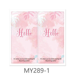 Leaf Rectangular Sticker Sealing Sticker for Cake Packaging