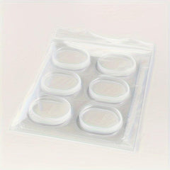 6pcs Drum Stickers Cushion Pads Anti-slip Glass Desktop Pads