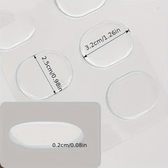6pcs Drum Stickers Cushion Pads Anti-slip Glass Desktop Pads