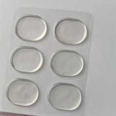 6pcs Drum Stickers Cushion Pads Anti-slip Glass Desktop Pads