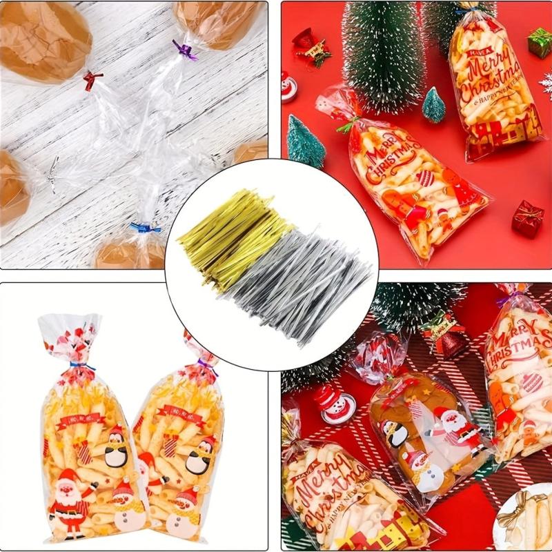 750 Metal Twisted Ties for Sealing Gift Bags, Bread, Candy & Cookies