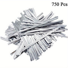 750 Metal Twisted Ties for Sealing Gift Bags, Bread, Candy & Cookies