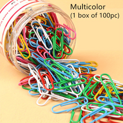150pcs Silver Paper Clip Rust Proof Metal Nickel Plated Office Supplies