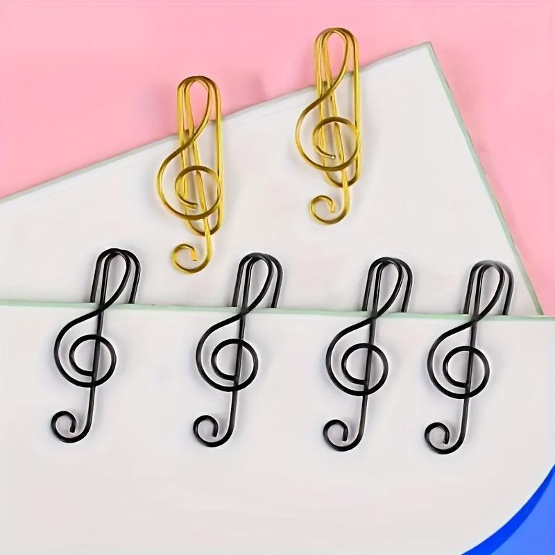 30pcs Music Paper Clip Metal Music Bookmark School Office Accessories
