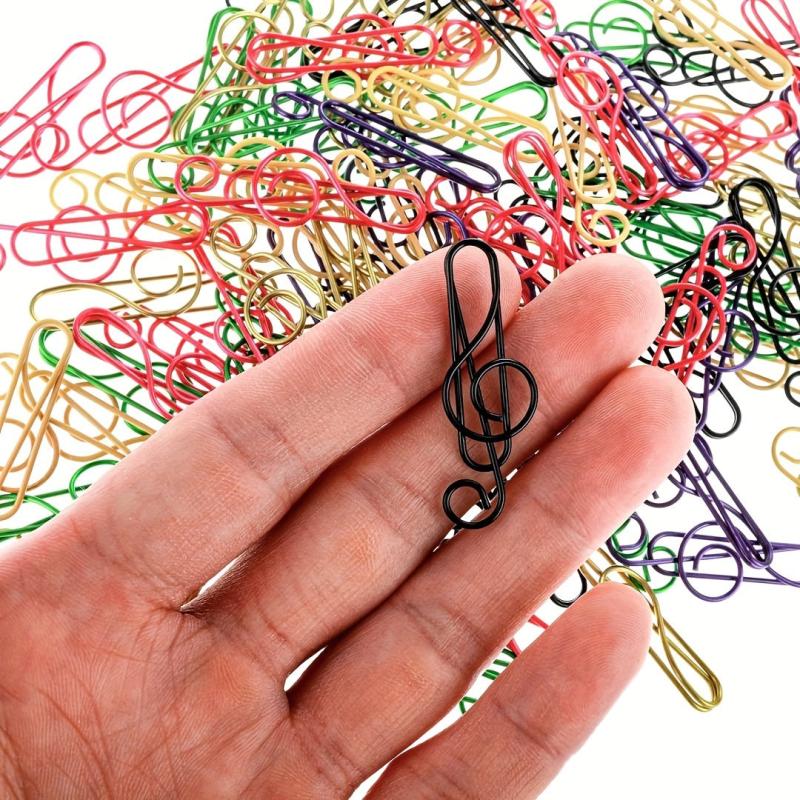 30pcs Music Paper Clip Metal Music Bookmark School Office Accessories