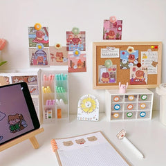 30 Flower Shaped Push Pins for Office School Maps Photos