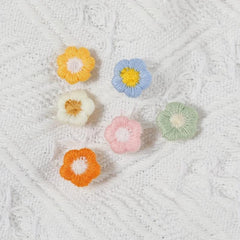 30 Flower Shaped Push Pins for Office School Maps Photos