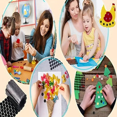230 Pairs Self Adhesive Hook And Loop Dot 0.59 Inch 1 Diameter Magic Stickers