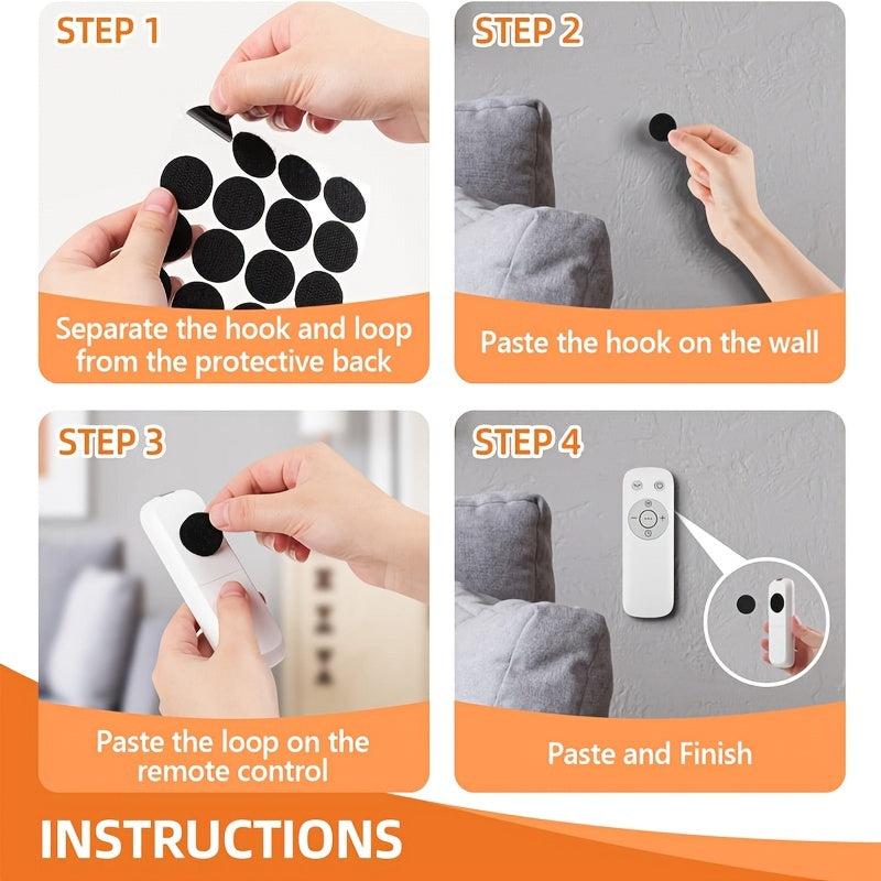 230 Pairs Self Adhesive Hook And Loop Dot 0.59 Inch 1 Diameter Magic Stickers