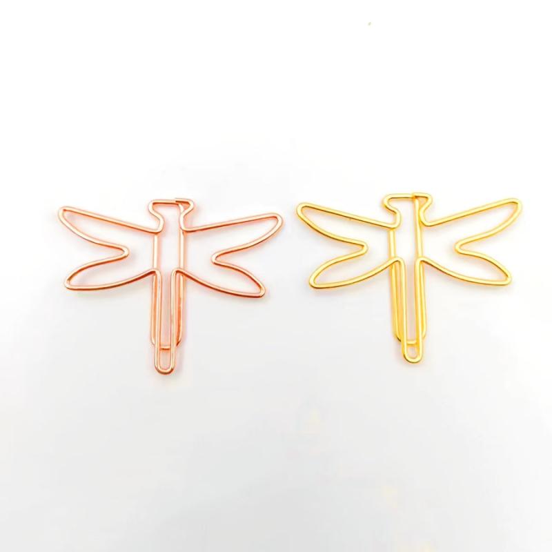 9pcs Insect Shaped Metal Paper Clips - School, Office, Home Use
