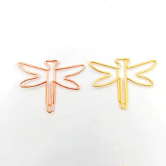 9pcs Insect Shaped Metal Paper Clips - School, Office, Home Use