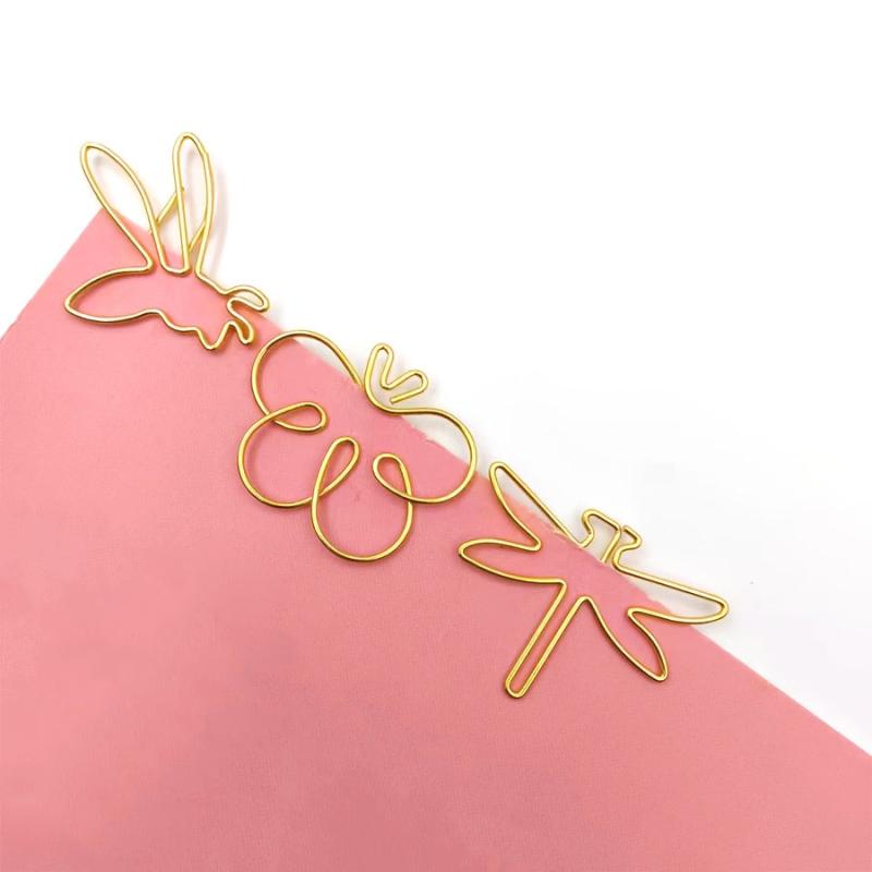 9pcs Insect Shaped Metal Paper Clips - School, Office, Home Use