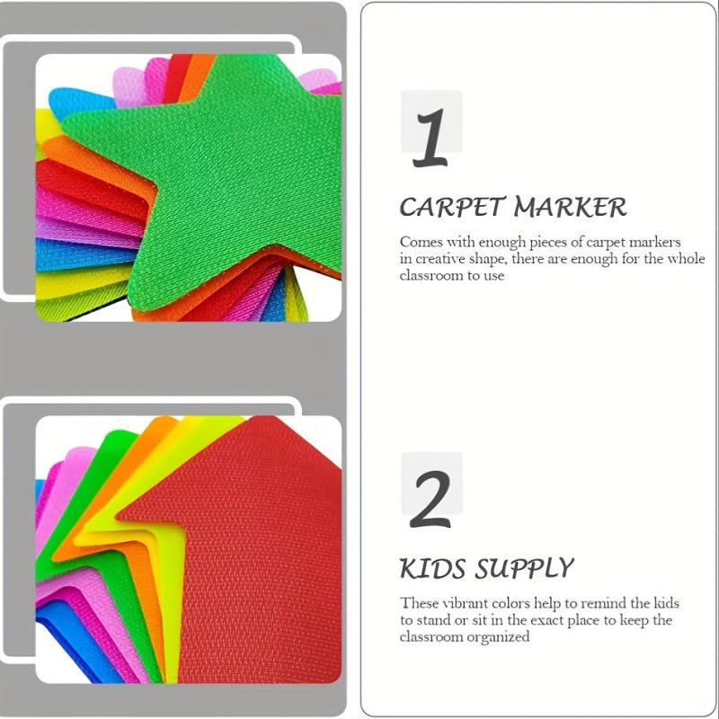 18pcs 9 Colors Carpet Markers Spot Markers Sitting Dots Classroom