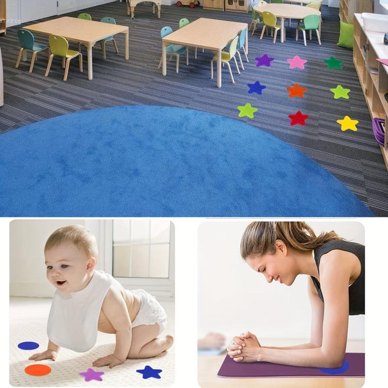 18pcs 9 Colors Carpet Markers Spot Markers Sitting Dots Classroom