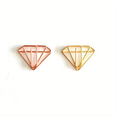 20pcs Paper Clips Clear Box Rose & Yellow Golden Fun Office School Wedding