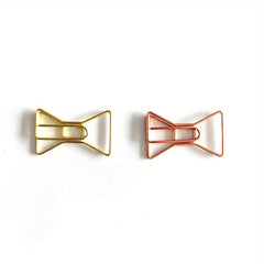 20pcs Paper Clips Clear Box Rose & Yellow Golden Fun Office School Wedding
