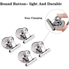 10pcs Magnetic Clips for Fridge Whiteboard Locker Office Display