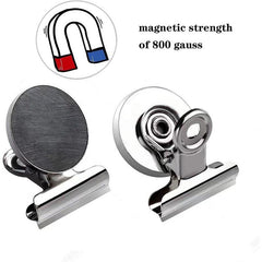 10pcs Magnetic Clips for Fridge Whiteboard Locker Office Display