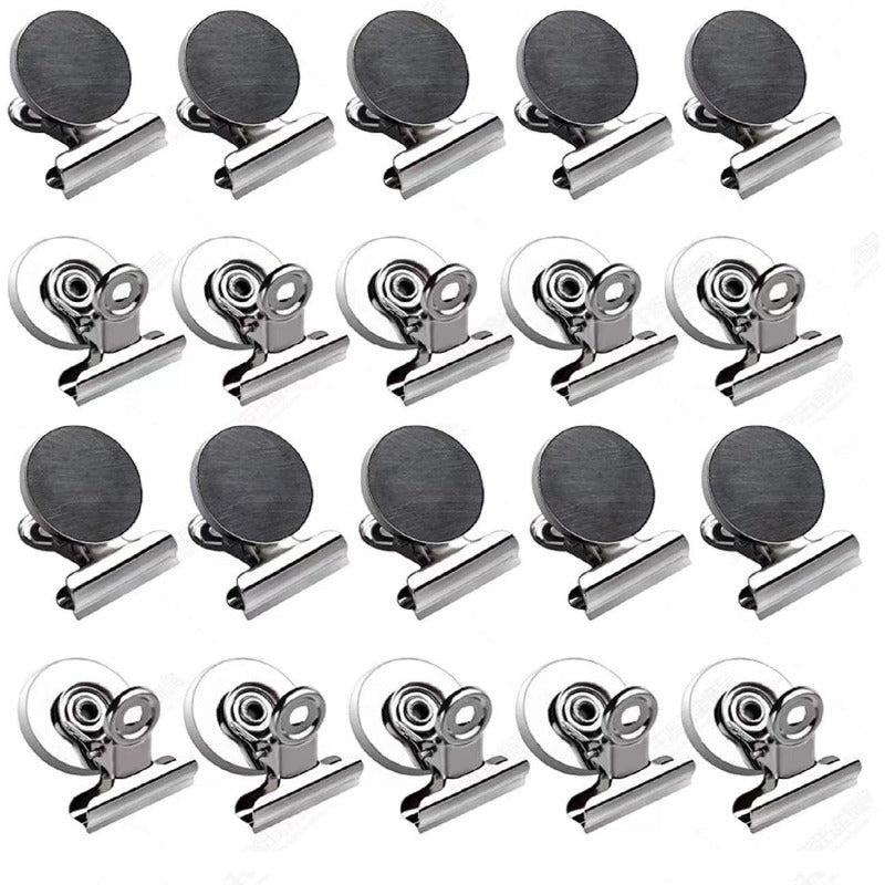 10pcs Magnetic Clips for Fridge Whiteboard Locker Office Display