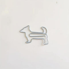 50pcs Mixed Dog Shaped Paper Clips in Cute Plastic Box