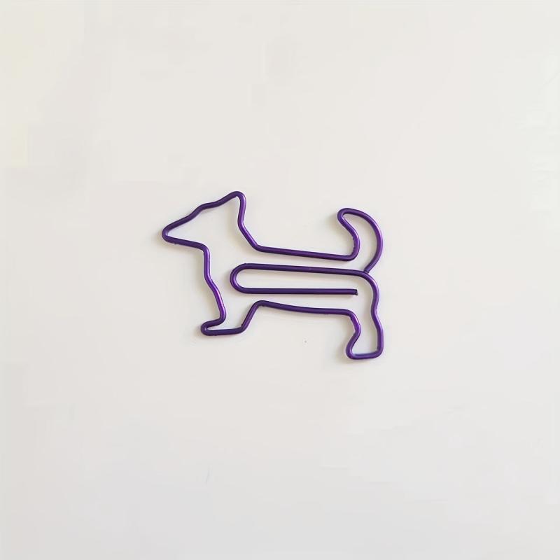 50pcs Mixed Dog Shaped Paper Clips in Cute Plastic Box