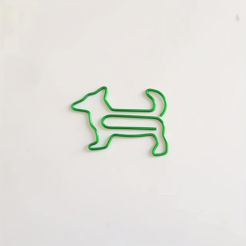 50pcs Mixed Dog Shaped Paper Clips in Cute Plastic Box