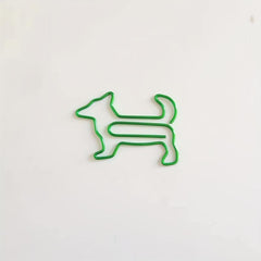 50pcs Mixed Dog Shaped Paper Clips in Cute Plastic Box