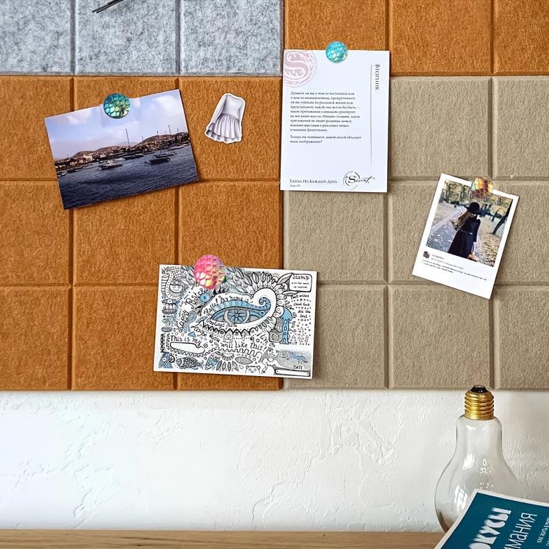 30pcs Fish Scale Gradient Push Pins Student Office Wall Decoration