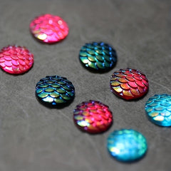 30pcs Fish Scale Gradient Push Pins Student Office Wall Decoration